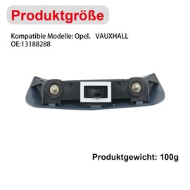 Yuiturt 13188288 Tailgate Handle Opener, Button for Vauxhall Corsa D and Vauxhall, Micro Switch for Tailgate, Tailgate Handle Micro Switch, Rear Lock Handle Micro Switch (Black)