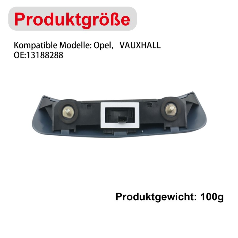 Yuiturt 13188288 Tailgate Handle Opener, Button for Vauxhall Corsa D