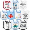 BWkoss 10Pcs Waterproof Baby Bibs Unisex Newborn Babies Food Bibs