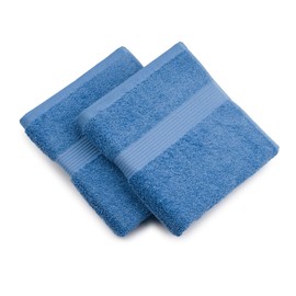 Gözze - Set of 2 New York Hand Towels, Luxuriously Soft and Absorbent, 100% Cotton, 50 x 100 cm - Fjord