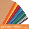 10 Pack Composition Journals Notebook, Kraft Notebooks with Rainbow Spines,