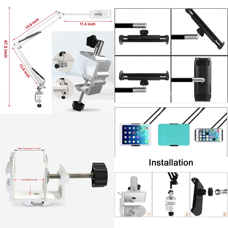 OHITEC Heavy Duty Phone/Tablet Metal Holder Universal Mobile Cell Smartphone
