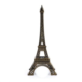 Cyrank Eiffel Tower, Metal Eiffel Tower Statue Decor Zinc Alloy Paris Eiffel Tower Collectible Figure Replica French Eiffel Tower Paris Eiffel Tower Model Figure for Table (25 cm)