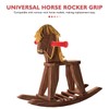 JOINPAYA 2pcs Plastic Rocking Horse Handle Replacement Threaded Grip Handles