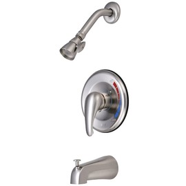 Kingston Brass KB658 Chatham Single-Handle Pressure Balanced Tub and Shower Faucet in Brushed Nickel