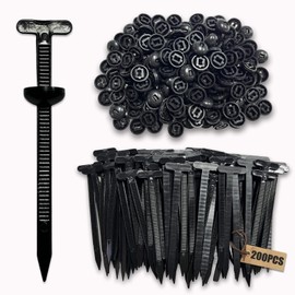 200Stück Nylon Universal Cable Tie Buckle,Kabelbinder Schnalle,Heavy Duty Self-Locking Holder,Aus Ties Zip Mit Clip,Multipurpose Plastic Tool For Car Daily Repair,Schwarz