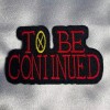 To Be Continued One Piece Anime Iron On Embroidery Patch