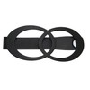 GARDINIA Black Metal Infinity Magnetic Tie Back Curtain Tiebacks for