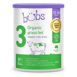 Bubs Organic Grass Fed Toddler Formula (Stage 3) 800g (Limit 3 per order)