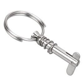 4PCS 316 Stainless Steel Quick Release Pin W/Drop Cam & Spring & Free Screws for Bimini top, Marine Bimini Top Pin with Lanyard