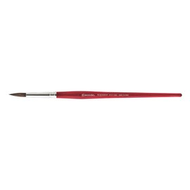 Escoda Aquario Series 1125 Artist Watercolor & Acrylic Short Handle Paint Brush, Petit Gris Natural Squirrel Hair, Round, Size 1
