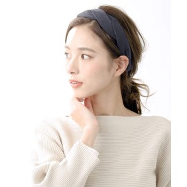VINGTAINE HK-213-GY- Twist Headband Solid, Elegant, Casual, Mature Style, Hair Accessory, Simple, Adult Cute