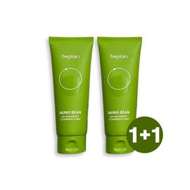 1+1 Be Plain Mung Bean Mildly Acidic Cleansing Foam 160ml+160ml / 1+1 비플레인 녹두 약산성 클렌징폼 160ml+160ml