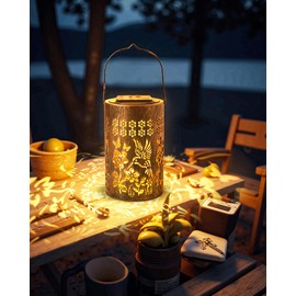 Hummingbird Solar Lanterns Outdoor Waterproof Garden Decor Birthday Gifts for Women, Mothers Day Gifts for Mom, Hanging Solar Lantern Decorations for Yard Patio Porch Deck Backyard Outside