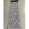 GLITZ & GLITTER 3D 2-SIDED STICKERS SILVER GLITTER DESIGNS MULTI-DESIGNS