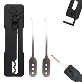 YAYNO Dietrich Set Profi Buntbartschlüssel Universal Schlüsseldienst Türöffner Schlüssel Bartschlüssel Dietrichset Universalschlüssel für Zimmertüren Schlossöffnungswerkzeug Edelstahl