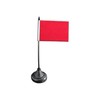 Flaggenfritze Table Flag Plain Red + Free Sticker