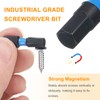 HARFINGTON 2pcs H3/16 SAE Hex Screwdriver Bit 1/4" Hex Shank