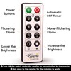 FURORA LIGHTING Pink Rome Real Wax LED Candles with Remote