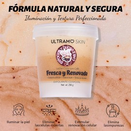 ULTRAMO Exfoliante, Exfoliante Corporal para Cuerpo, Rostro, Manos y Pies