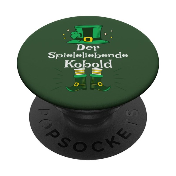 Spieleliebende Kobold St. Patrick’s Day Party PopSockets Klebender PopGrip
