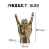 Elqater Rock Hand Gesture Statue Rock Music Art Craft Finger