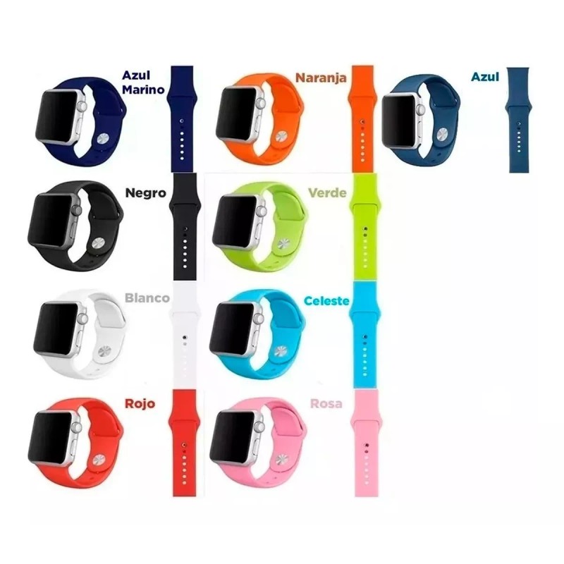 Veraly Correa Goma Tacto Reloj Inteligente Smartwatch 38/40/42/44mm