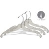 Extra Strong Clear Plastic Top Hanger with Notches and Swivel