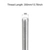 sourcing map Fully Threaded Rod M6 x 350mm 1mm Thread