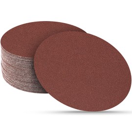 Sruhrak 30 Pcs 180mm Sanding Discs 120 Grit, 7 In Round Sandpaper Hook and Loop Sanding Pads for Drywall Sander