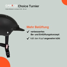 Casco - Children's Riding Helmet Choice Tournament Including RL24 Hoof Pick Ergonomic Riding Cap for Girls and Boys Helmet for Riding, Cycling and Skiing
