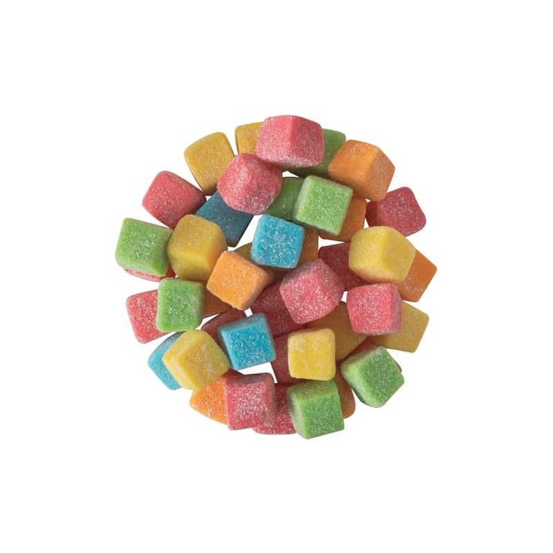 Bayside Candy Sour Gummy Cubes – Bite-Sized Sour Sugar-Coated Fruit