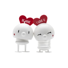 Hoptimist Love Bimble Small (S), Bobble Figure & Lucky Charm, Scandinavian Decoration for Living Room, Desk, Bedroom, Office Gadget, 4.5 x 5.8 x 8.7 cm, White
