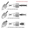 Durlo 3Pcs 1/2-20UNF Drill Chuck Converter Adapter, 1/2" Square Female