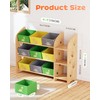 yoopin Toy Storage Organizer with 3 Shelves and 9 Bins,