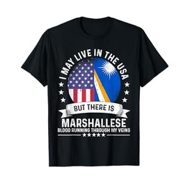 Marshall Islands American Patriot Grown Marshallese Flag T-Shirt