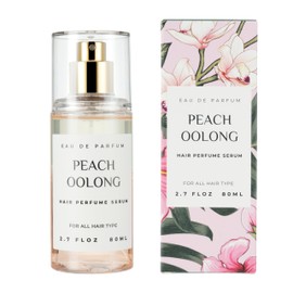 Hair Perfume for Women, Alcohol Free Long Lasting Fragrance Spray for Hydrating Shine, Argan Oil Scented Hair Serum with Keratin & Elastin (Peach Oolong) 2.7 fl oz