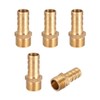 sourcing map Brass Hose Barb Fitting,Connector,10mm Barb x G1/4 Male