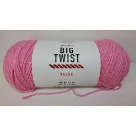 Big Twist Value Yarn Medium Rose Lot #655983 100% Acrylic Weight #4 6oz/ 380yds