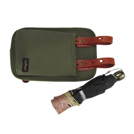 TOURBON Leinwand & Leder Fahrrad Bügelschloss Tote Bike Lock Holster Bag