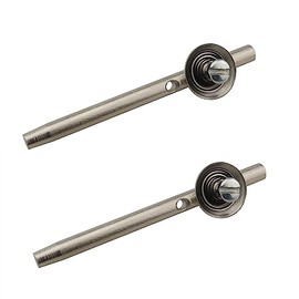 Ruiwaer 2PCS Silver Thread Guide Pin Flat Sewing Machine Head Thread Single Needle Top Arm Thread Guide