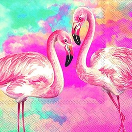 Servietten, Flamingo-Design, 3-lagig, 20 Stück
