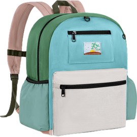 LASUK Toddler Backpack for Boys 2-5: Kids Backpack Preschool Kindergarten Daycare Backpack, Green Grey