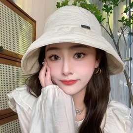 WinsGreat UV Protection Hat, Women's, Summer, Sunscreen Hat, Wide Brim, Sun Protection, Firmly Blackout, UV Protection, Small Face, Wire-Included, Lightweight, Breathable, Foldable, Cute, Stylish