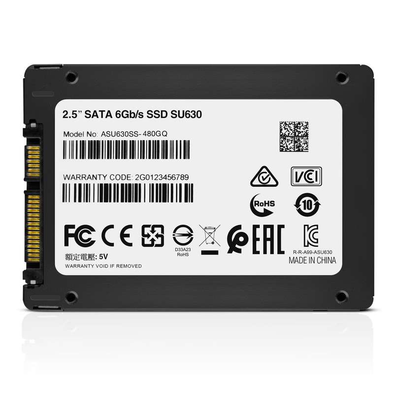 ADATA Ultimate SU630 480GB Solid State Drive, black