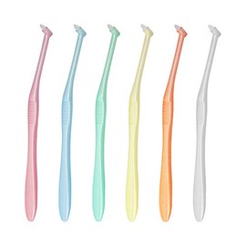 Lapis LA-001 12-Pack Tuft Brush, 6 Assorted Colors, Soft