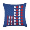 Guitar Picks American Flag Throw Pillow