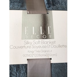 Elle Decor King Blanket Silky Soft Plush Warm - Stormy Weather - 90” X 102”