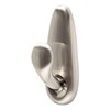 Command Indoor Outdoor Brushed Nickel Metal Hooks 3 Hooks 6