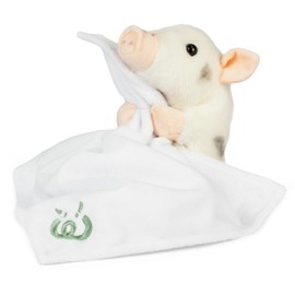 Living Nature Baby Juliana Piglet Stuffed Animal Plush Toy | Includes Blanket | Fluffy and Cuddly Farm Animal | Soft Toy Gift for Newborns And Babies | Naturli Eco-Friendly, White